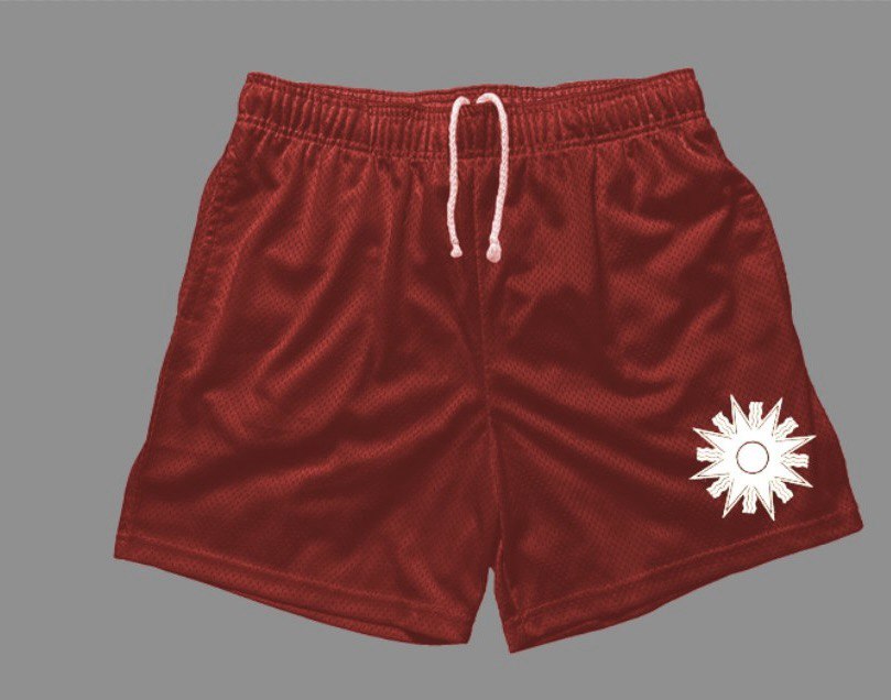 Chaldean Mesh Shorts- White Star